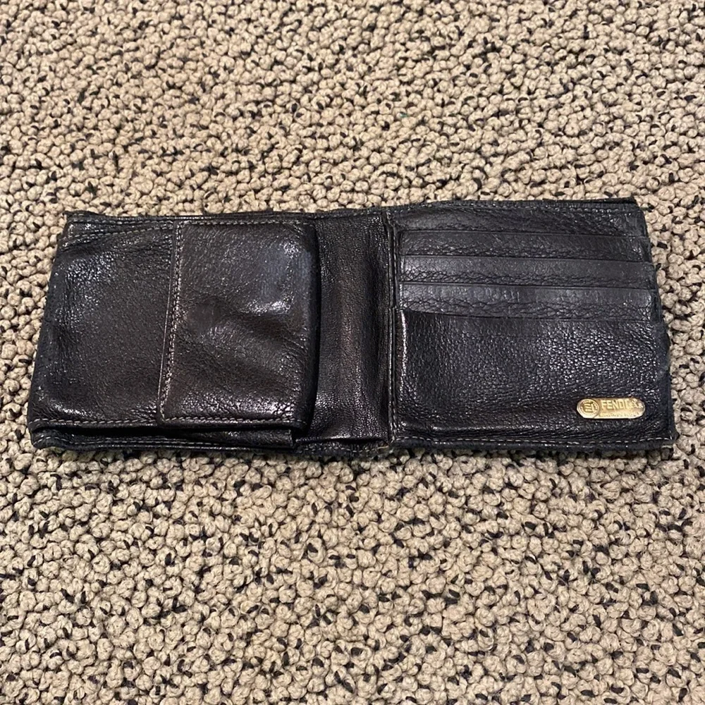 Fendi Black Leather Wallet